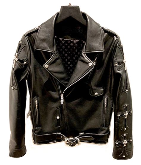 chrome hearts leather jacket hermes|chrome hearts jacket price.